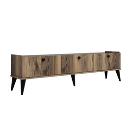 Hanah Home Soporte TV Nogal y Mármol 180x49x35 cm